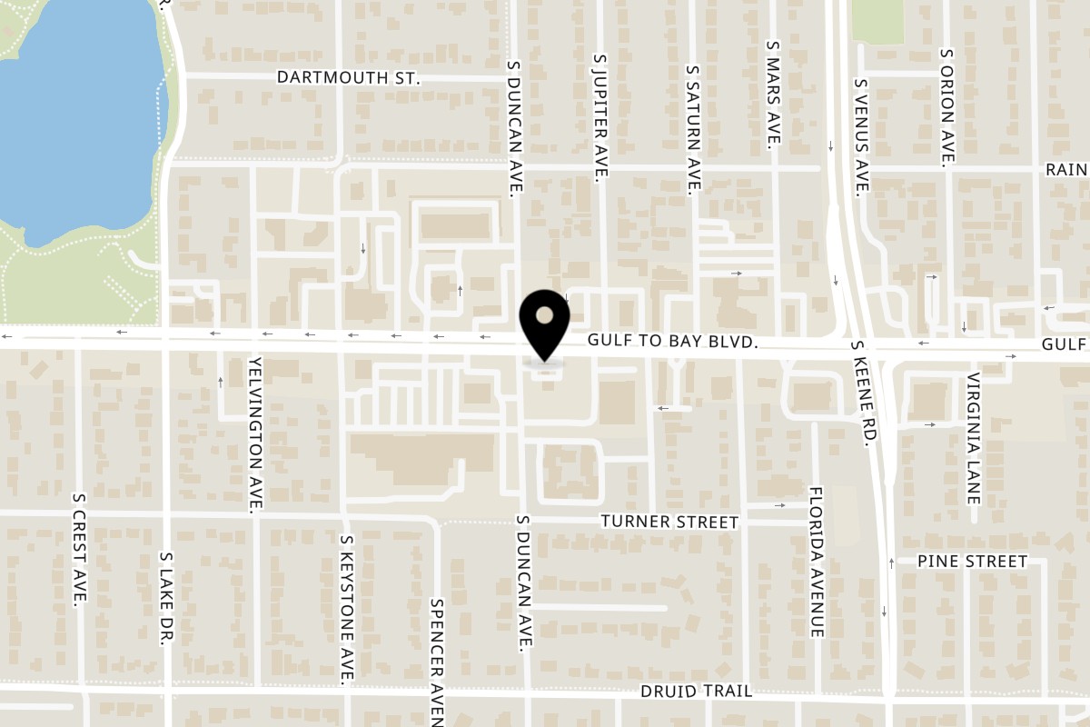 Map showing the location of MR PANCHO on 1701 Gulf to Bay Blvd in Clearwater